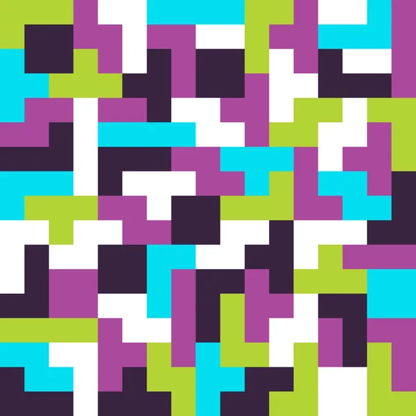 Nahtloser Hintergrund. Tetris Spiel — Stockvektor
