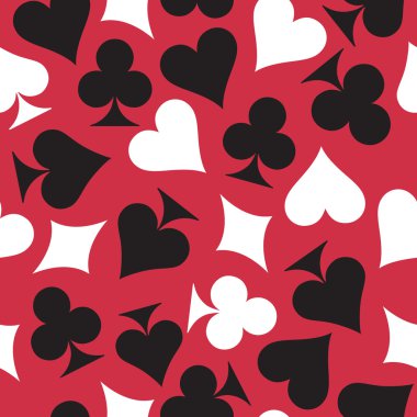 Playing cards. Seamless background clipart