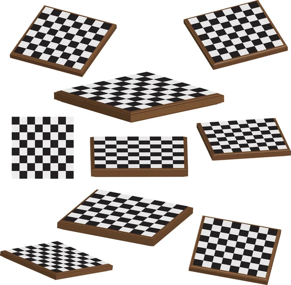 stock vector Chess board set 3d vector