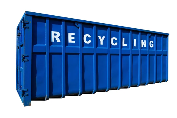 Recycling business geïsoleerd — Stockfoto