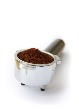 küçük bir tahıl ile kahve makinesi