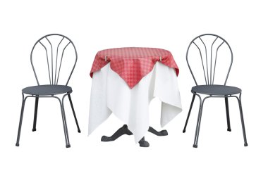 Table with chairs clipart