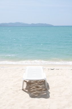 Chair on beach clipart