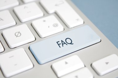 FAQ button clipart
