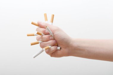 Crushing cigarettes clipart