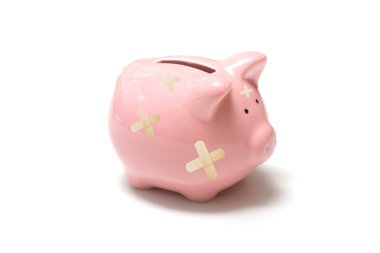 Angry piggy bank clipart