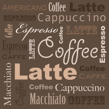 Coffee art clipart