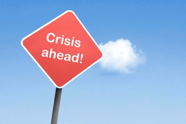 Crisis ahead clipart