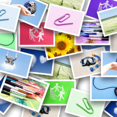 Collage of photos clipart