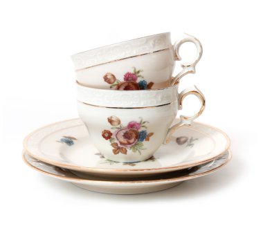 Old tea cup clipart