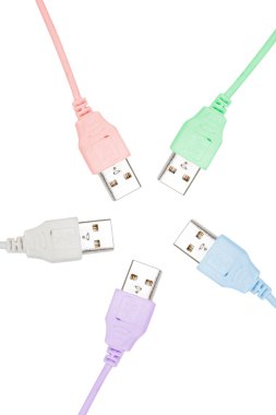 USB plugs clipart