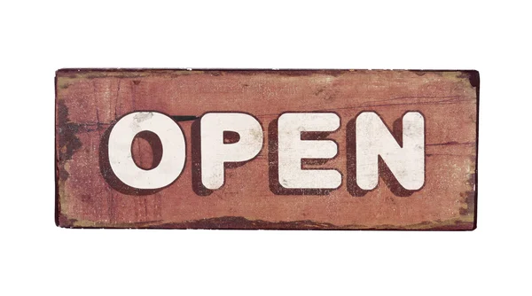 Door Sign - Open — Stock Photo, Image