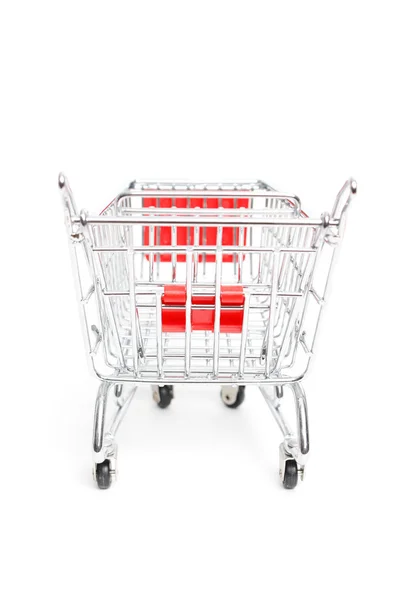 Miniature shopping trolley — Stock Photo, Image