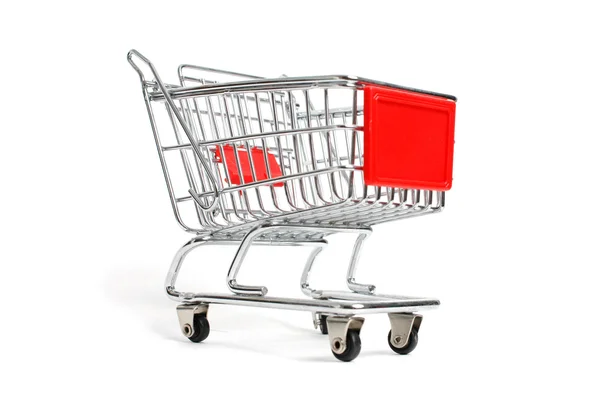 Miniature shopping trolley — Stock Photo, Image