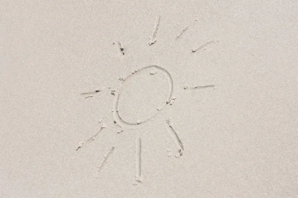 Çizim güneş — Stok fotoğraf
