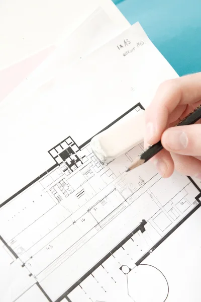 Stock image Architectural plans