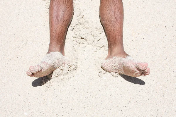 모래 발 — 스톡 사진