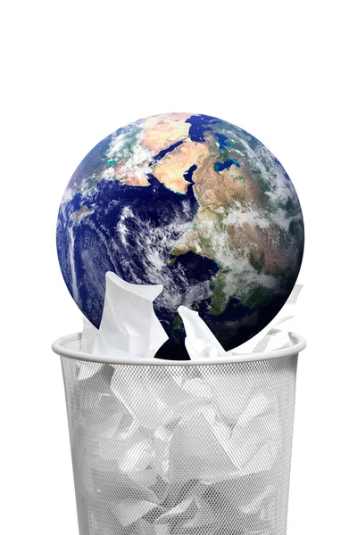 Throwing Earth out — Stock Photo, Image