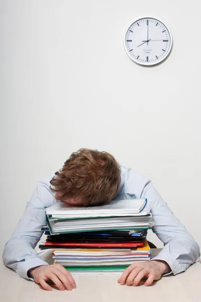 Uomo d'affari dormire — Foto Stock