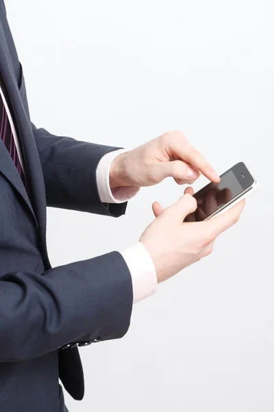 Typing on cell phone — Stock Photo, Image
