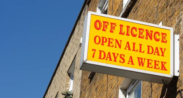 Off licence — Stock Photo, Image