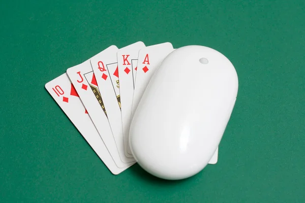 Poker online — Fotografia de Stock