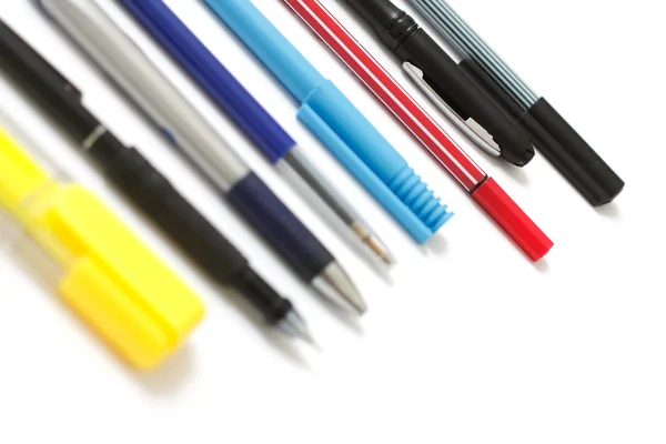 Różne długopisy — Zdjęcie stockowe
