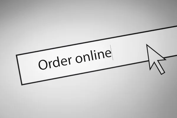 Online bestellen — Stockfoto