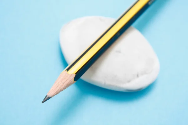 Pencil and rubber — Stock Photo, Image