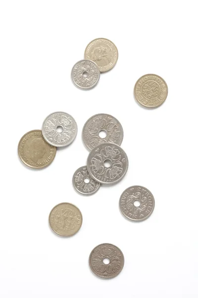 Monete danesi — Foto Stock