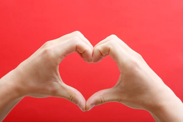 Hands creating a heart — Stock Photo, Image