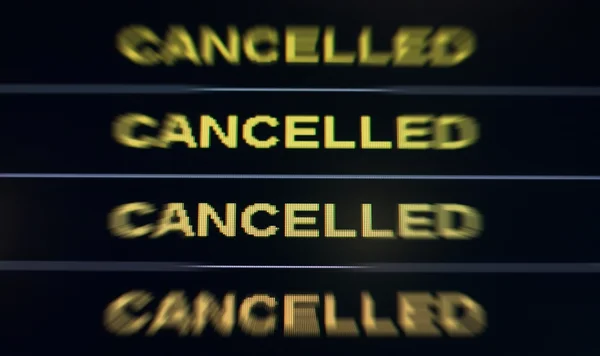 Cancelado — Fotografia de Stock