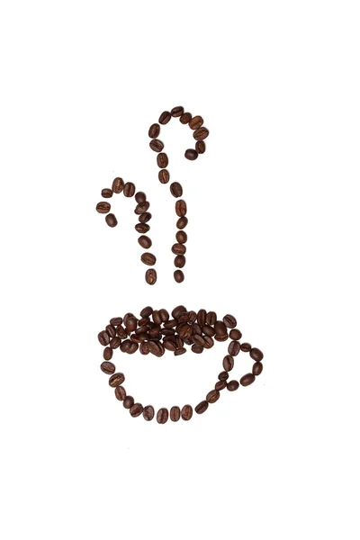 Кубок кавових зерен — стокове фото