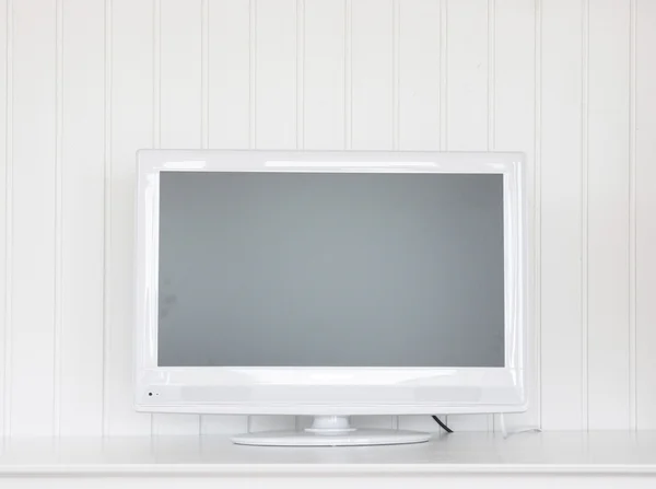 Stylowy telewizor z płaskim ekranem tv — Zdjęcie stockowe
