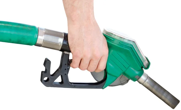 Ein Mann pumpt Gas — Stockfoto