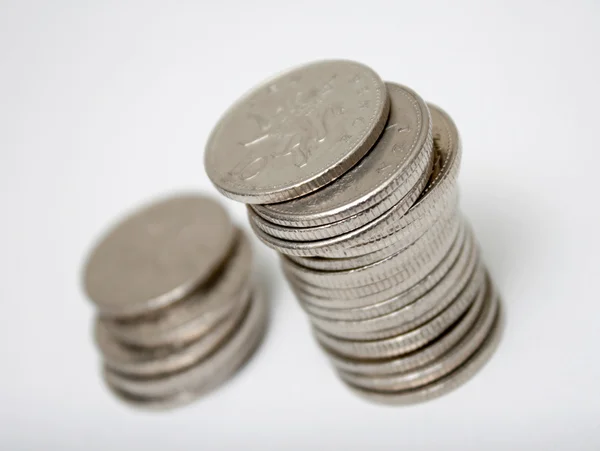 Монети стовп — стокове фото