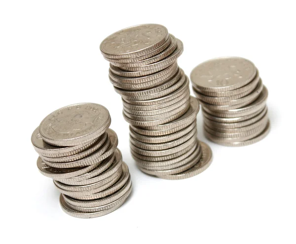 Pilar de moedas — Fotografia de Stock