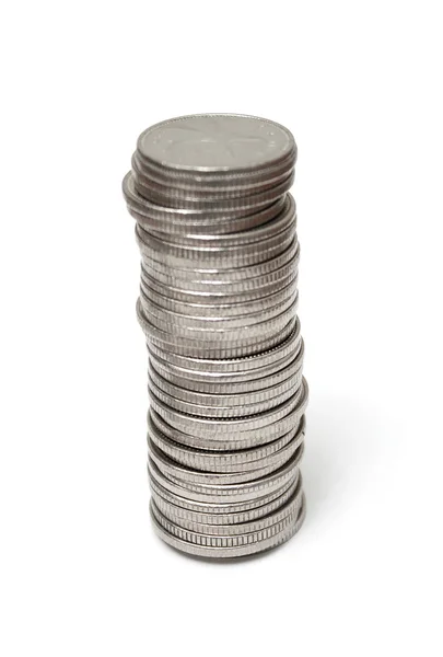 Coins pillar — Stock Photo, Image