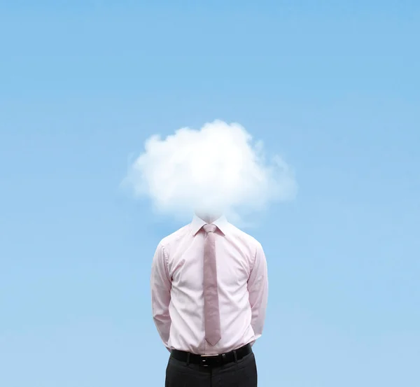 Businessman in cloud — Stock Photo, Image