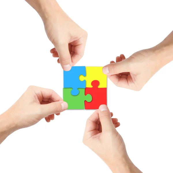 Risolvere un puzzle — Foto Stock