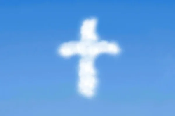 Croce nuvolosa — Foto Stock