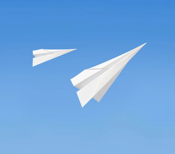 Бумажные самолеты — стоковое фото