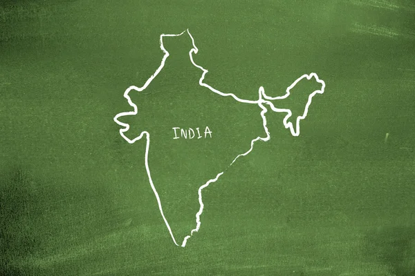 stock image Indian map