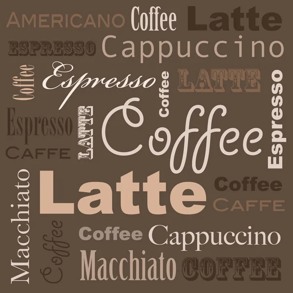 Kaffe art — Stockfoto