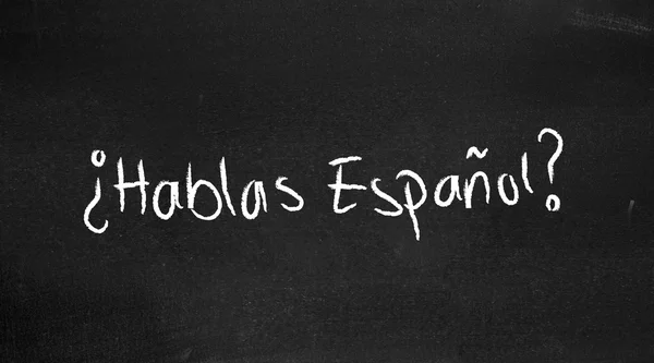 Hablas espanol? — Stockfoto