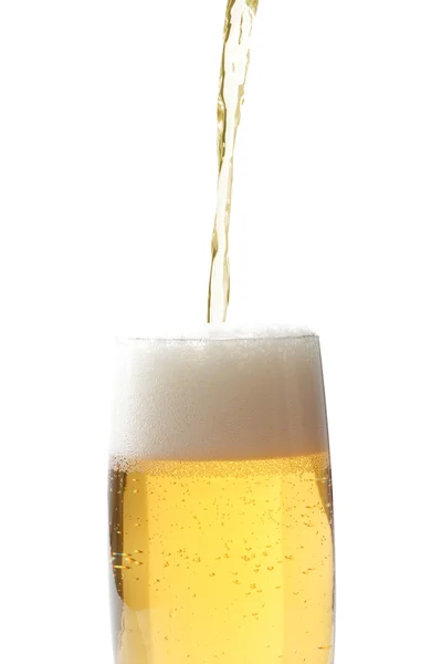 Pouring beer — Stock Photo, Image