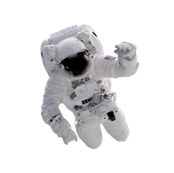 Астронавт в белом костюме — стоковое фото