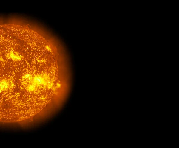 De zon in de ruimte — Stockfoto