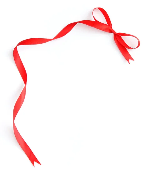 Red ribbon frame — Stock Photo, Image