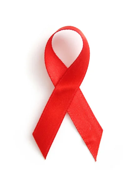 Red ribbon symbol — Stock Photo, Image